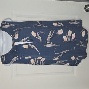 Vintage Le Chateau Tulip Keyhole Top M